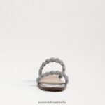 Sam Edelman Inette-Slide-Sandale Frauen weiches Silber Schuhwerk 2P8JNV693 - Image 3