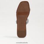Sam Edelman Inette-Slide-Sandale Frauen weiches Silber Schuhwerk 2P8JNV693 - Image 6