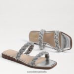 Sam Edelman Inette-Slide-Sandale Frauen weiches Silber Schuhwerk 2P8JNV693 - Image 7