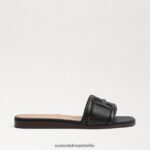 Sam Edelman Irina Slide-Sandale Frauen schwarze Eidechse Schuhwerk 2P8JNV3 - Image 2