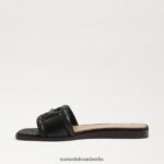 Sam Edelman Irina Slide-Sandale Frauen schwarze Eidechse Schuhwerk 2P8JNV3 - Image 4