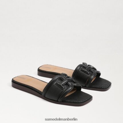 Sam Edelman Irina Slide-Sandale Frauen schwarze Eidechse Schuhwerk 2P8JNV3
