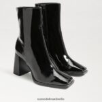 Sam Edelman Ivette-Stiefeletten Frauen schwarzes Lackleder Schuhwerk 2P8JNV805