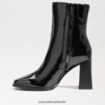 Sam Edelman Ivette-Stiefeletten Frauen schwarzes Lackleder Schuhwerk 2P8JNV805 - Image 4
