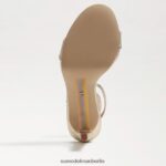 Sam Edelman Jade-Knöchelriemenabsatz Frauen Blattgoldleder Schuhwerk 2P8JNV386 - Image 6