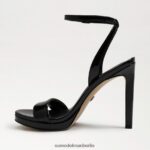 Sam Edelman Jade-Knöchelriemenabsatz Frauen schwarzes Lackleder Schuhwerk 2P8JNV389 - Image 4