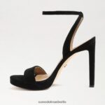 Sam Edelman Jade-Knöchelriemenabsatz Frauen schwarzes Wildleder Schuhwerk 2P8JNV392 - Image 4