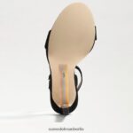 Sam Edelman Jade-Knöchelriemenabsatz Frauen schwarzes Wildleder Schuhwerk 2P8JNV392 - Image 6