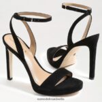 Sam Edelman Jade-Knöchelriemenabsatz Frauen schwarzes Wildleder Schuhwerk 2P8JNV392 - Image 7