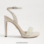 Sam Edelman Jade-Perla-Knöchelriemenabsatz Frauen modernes Elfenbein Schuhwerk 2P8JNV615 - Image 2