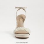 Sam Edelman Jade-Perla-Knöchelriemenabsatz Frauen modernes Elfenbein Schuhwerk 2P8JNV615 - Image 3
