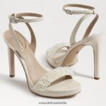 Sam Edelman Jade-Perla-Knöchelriemenabsatz Frauen modernes Elfenbein Schuhwerk 2P8JNV615 - Image 7