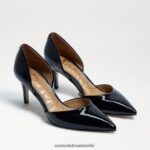 Sam Edelman Jaina Kitten-Heel mit spitzer Zehenpartie Frauen schwarzes Lackleder Schuhwerk 2P8JNV552