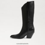 Sam Edelman Jamie Westernstiefel Frauen schwarzes Leder Schuhwerk 2P8JNV851 - Image 4