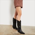 Sam Edelman Jamie Westernstiefel Frauen schwarzes Leder Schuhwerk 2P8JNV851 - Image 8