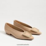 Sam Edelman Janina spitze Zehenpartie flach Frauen Macadamia Schuhwerk 2P8JNV393