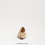 Sam Edelman Janina spitze Zehenpartie flach Frauen Macadamia Schuhwerk 2P8JNV393 - Image 3