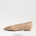 Sam Edelman Janina spitze Zehenpartie flach Frauen Macadamia Schuhwerk 2P8JNV393 - Image 4