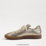 Sam Edelman Jaxon-Schnürsneaker Frauen geschmolzenes Gold Schuhwerk 2P8JNV532 - Image 4