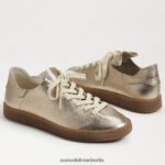 Sam Edelman Jaxon-Schnürsneaker Frauen geschmolzenes Gold Schuhwerk 2P8JNV532 - Image 7