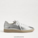 Sam Edelman Jaxon-Schnürsneaker Frauen weiches Silber Schuhwerk 2P8JNV531 - Image 2