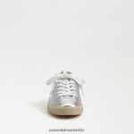 Sam Edelman Jaxon-Schnürsneaker Frauen weiches Silber Schuhwerk 2P8JNV531 - Image 3