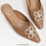 Sam Edelman Jayden spitze Zehenpartie flach Frauen cuoio Schuhwerk 2P8JNV724 - Image 7