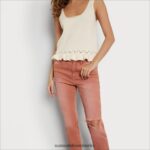 Sam Edelman Jeans mit hohem Bund, schmal und gerade Frauen Ton Bekleidung 2P8JNV1187 - Image 3