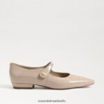 Sam Edelman Jene Mary Jane spitze Zehenpartie flach Frauen Chai-Latte-Patent Schuhwerk 2P8JNV543 - Image 2