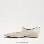 Sam Edelman Jene Mary Jane spitze Zehenpartie flach Frauen modernes Elfenbein Schuhwerk 2P8JNV542 - Image 4