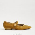 Sam Edelman Jene Mary Jane spitze Zehenpartie flach Frauen Safransamt Schuhwerk 2P8JNV540 - Image 2