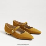 Sam Edelman Jene Mary Jane spitze Zehenpartie flach Frauen Safransamt Schuhwerk 2P8JNV540