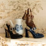 Sam Edelman Jildie Slingback-Mary-Jane-Absatz Frauen schwarzes Lackleder Schuhwerk 2P8JNV316 - Image 2