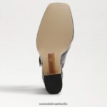 Sam Edelman Jildie Slingback-Mary-Jane-Absatz Frauen schwarzes Lackleder Schuhwerk 2P8JNV316 - Image 6