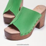 Sam Edelman Josselyn Maultier Frauen Limetten-Wildleder Schuhwerk 2P8JNV643 - Image 7
