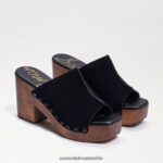 Sam Edelman Josselyn Maultier Frauen schwarzes Wildleder Schuhwerk 2P8JNV640