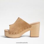 Sam Edelman Josselyn Maultier Frauen Sesam-Wildleder Schuhwerk 2P8JNV642 - Image 4