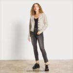 Sam Edelman Julietta-Cardigan Frauen Heide-Haferflocken Bekleidung 2P8JNV1226