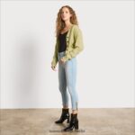Sam Edelman Julietta-Cardigan Frauen Olivenöl Bekleidung 2P8JNV1225 - Image 2