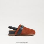 Sam Edelman Juni-Clog Kinder Senf/Marine Schuhwerk 2P8JNV1062 - Image 2