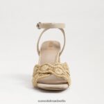 Sam Edelman Kacie Blockabsatz Frauen Natur-/Sommersand Schuhwerk 2P8JNV706 - Image 3
