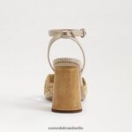 Sam Edelman Kacie Blockabsatz Frauen Natur-/Sommersand Schuhwerk 2P8JNV706 - Image 5