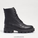 Sam Edelman Kampfstiefel mit Mansarden-Plateau Frauen schwarzes Leder Schuhwerk 2P8JNV626 - Image 2