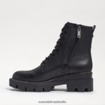 Sam Edelman Kampfstiefel mit Mansarden-Plateau Frauen schwarzes Leder Schuhwerk 2P8JNV626 - Image 4