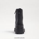 Sam Edelman Kampfstiefel mit Mansarden-Plateau Frauen schwarzes Leder Schuhwerk 2P8JNV626 - Image 5