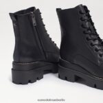 Sam Edelman Kampfstiefel mit Mansarden-Plateau Frauen schwarzes Leder Schuhwerk 2P8JNV626 - Image 7