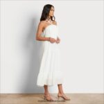 Sam Edelman kariertes Maxikleid Frauen Weiß Bekleidung 2P8JNV1092 - Image 2