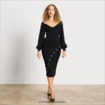 Sam Edelman Karisa-Pullover Frauen Schwarz Bekleidung 2P8JNV1288