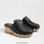 Sam Edelman Kaye verstopfen Frauen schwarzes Leder Schuhwerk 2P8JNV442