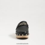 Sam Edelman Kaye verstopfen Frauen schwarzes Leder Schuhwerk 2P8JNV442 - Image 3